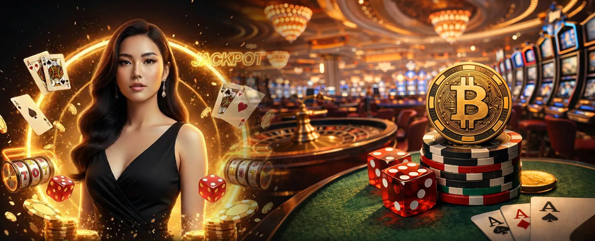 Vibrant PHBET Casino floor with bright lights and slot machines, inviting players to join the action.